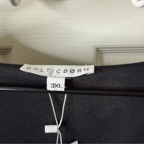 NWT Baltic Born Lynlee Metallic Maxi Dress Black Metallic Floral Flutter Size 3X - Picture 8 of 10